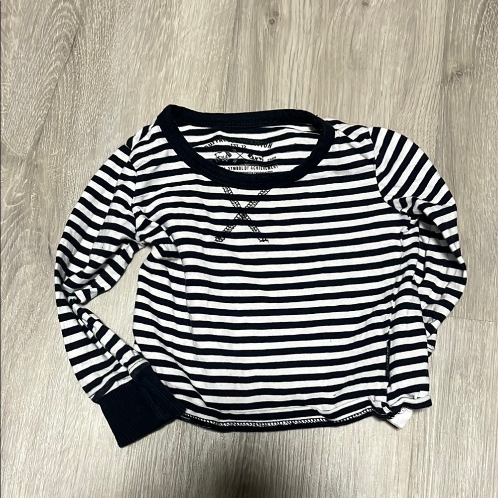 Striped Black and White Kids Shirt